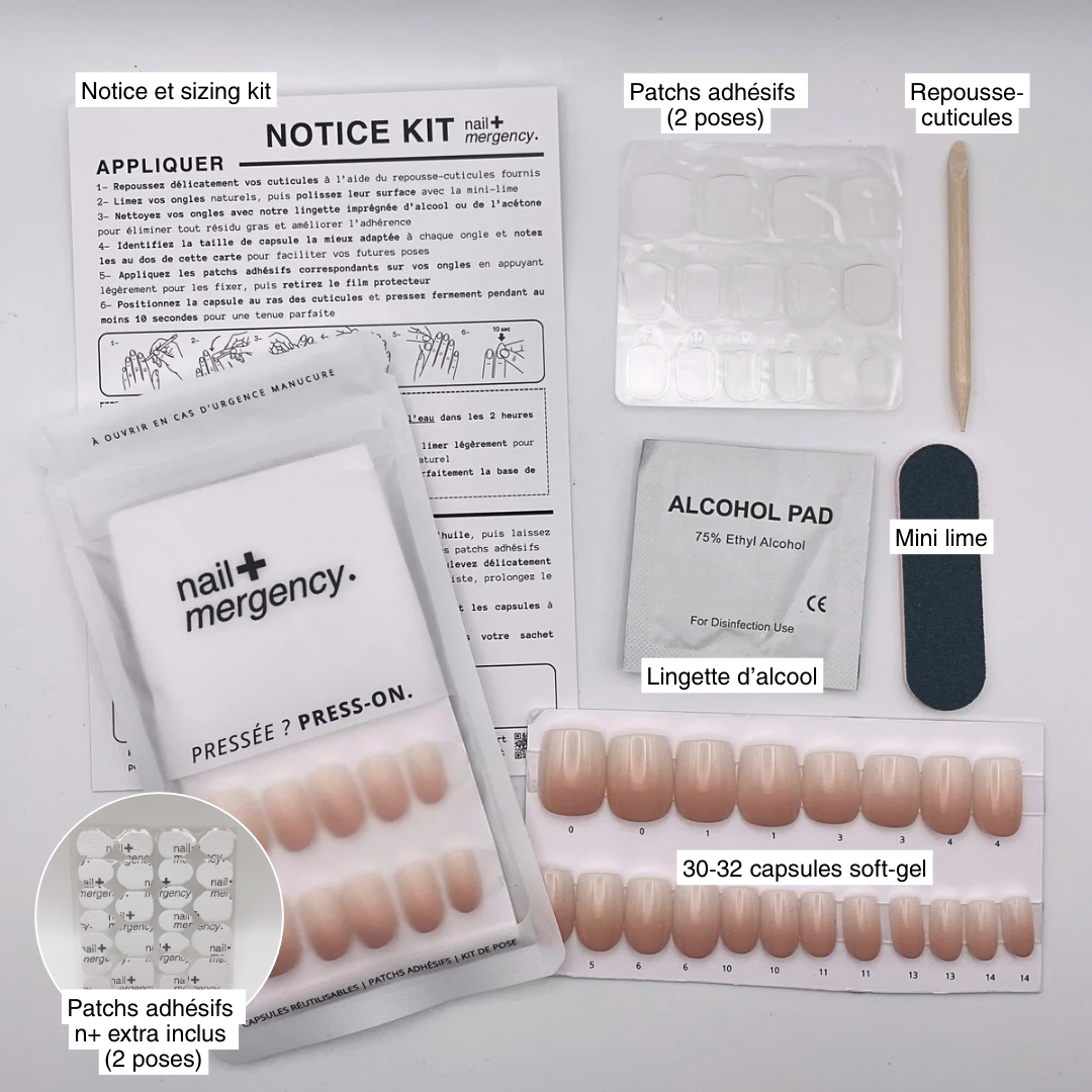 Édition limitée - kit nailmergency - rouge minuit