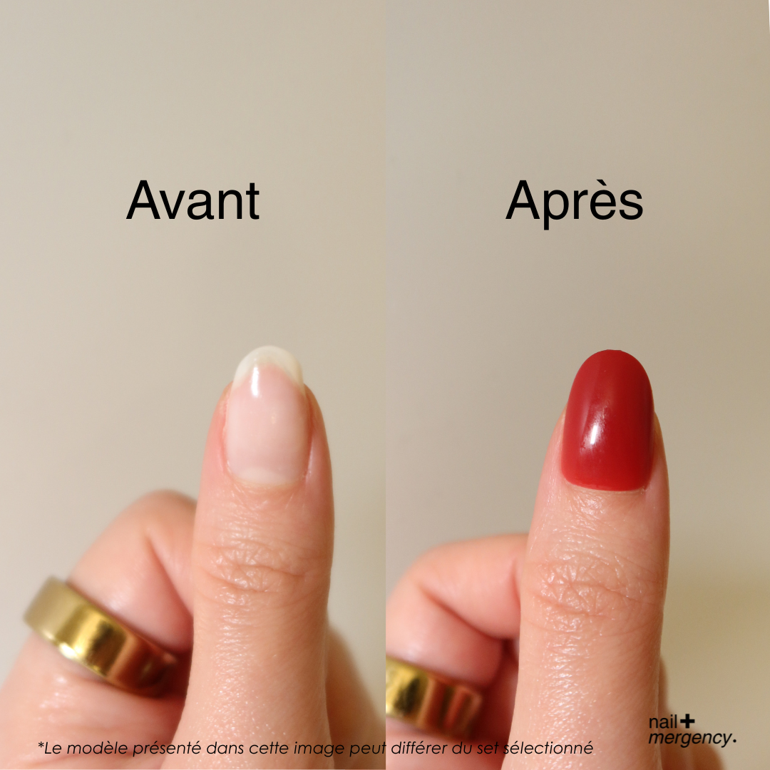 kit nailmergency - rouge ambition