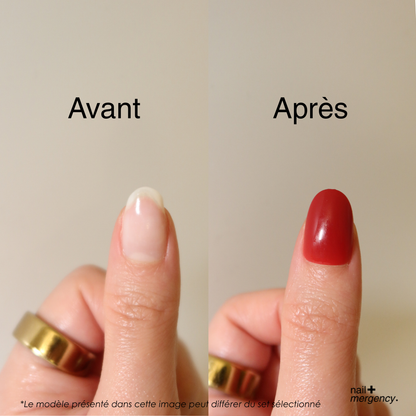 kit nailmergency - rouge ambition
