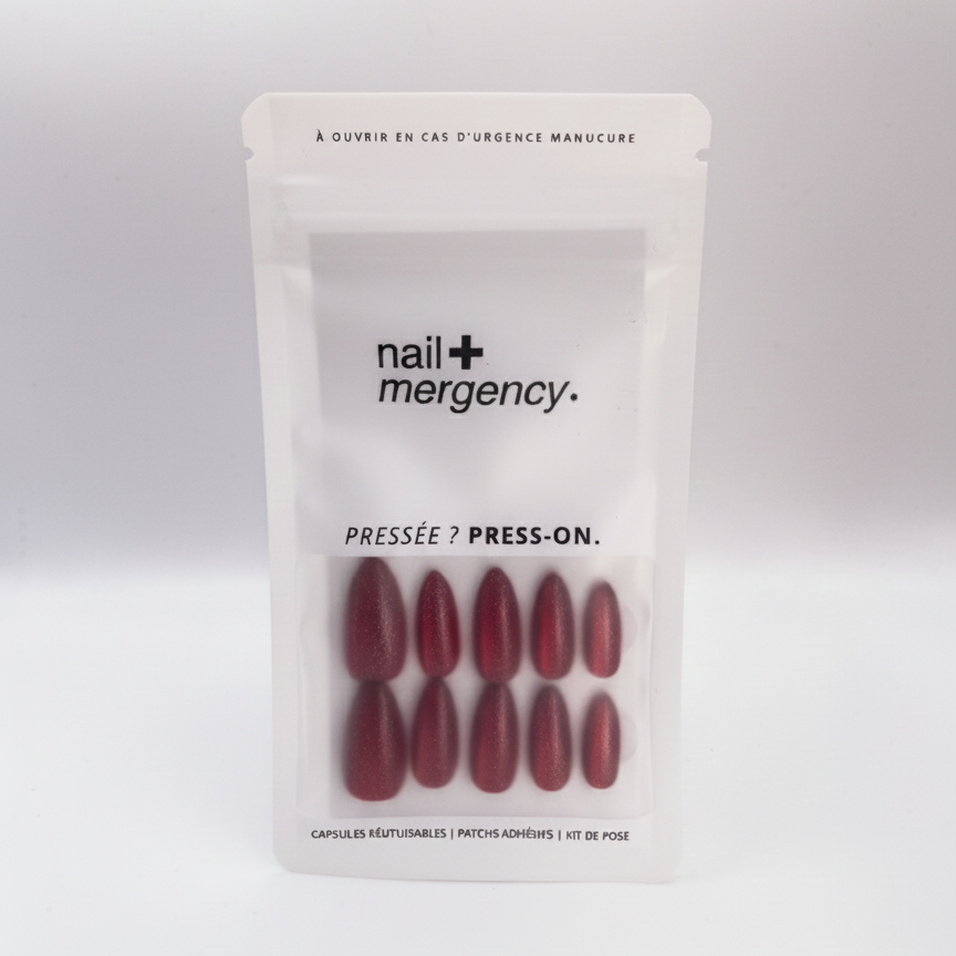 Édition limitée - kit nailmergency - rouge minuit