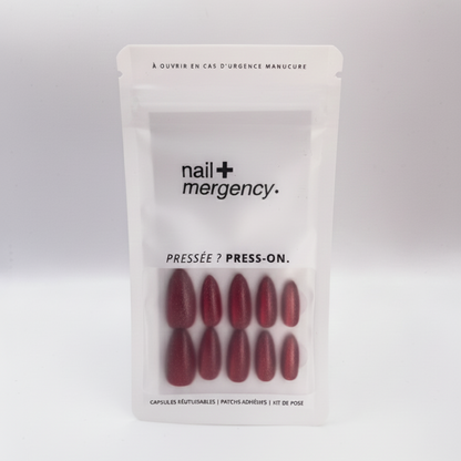 Édition limitée - kit nailmergency - rouge minuit