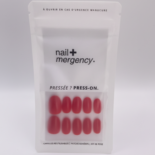 kit nailmergency - rouge ambition